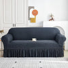 Turkish Bubble Fabric Sofa Cover - Black
