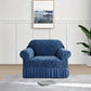 Zebra Velvet Sofa Covers -Blue
