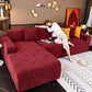 L Shape Zebra Velvet Sofa Covers - Fitted Style