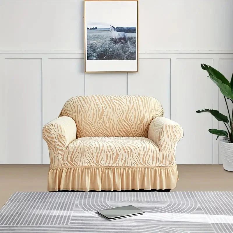 Zebra Velvet Sofa Covers - Skin