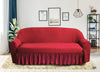 Butterfly Fabric Sofa Cover - Marron
