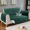 Micro Quilted Waterproof Sofa Cover - green
