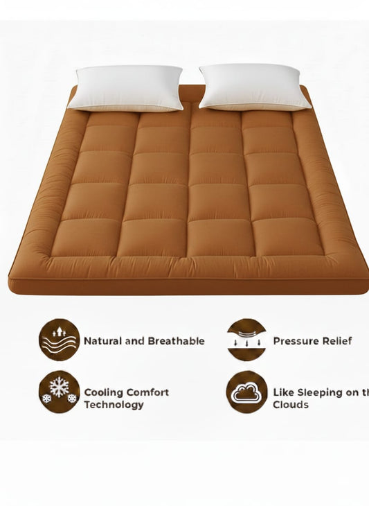 Square Quilted Ultra Soft Mattress Topper