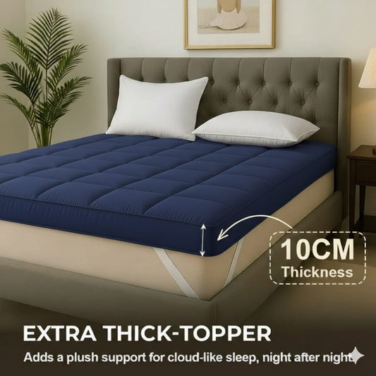 Square Quilted Ultra Soft Mattress Topper