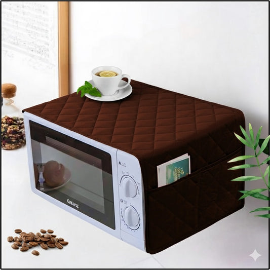 Quilted oven cover - brown