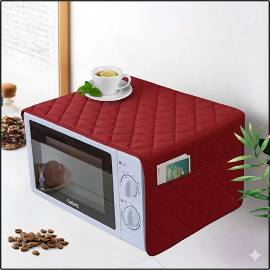 Quilted oven cover - maroon