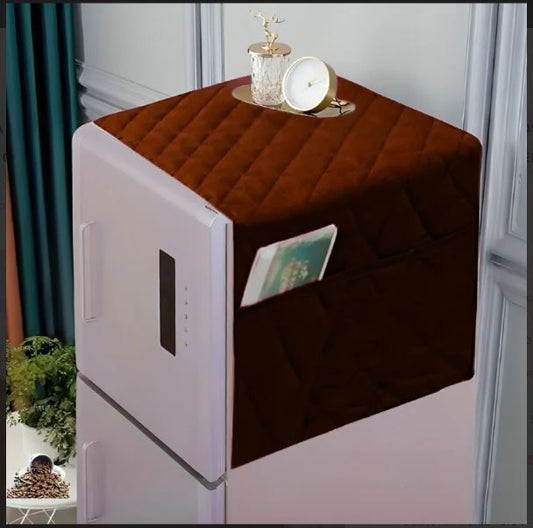 Quilted Fridge Top Cover - copper