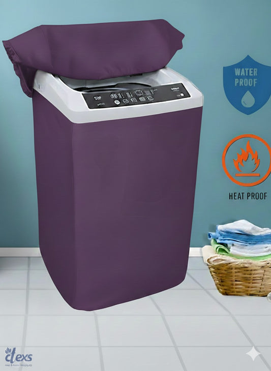 Water Proof Washing Machine Cover- purple