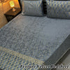 3PC Texture Velvet Bedsheet - Grey