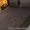3PC Texture Velvet Bedsheet-black