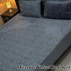 3PC Texture Velvet Bedsheet-Ash grey