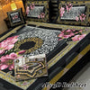 4PC 3D Panel Bedsheet Crystal Cotton