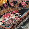 4PC 3D Panel Bedsheet Crystal Cotton