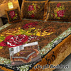4PC 3D Panel Bedsheet Crystal Cotton
