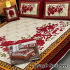 4PC 3D Panel Bedsheet Crystal Cotton
