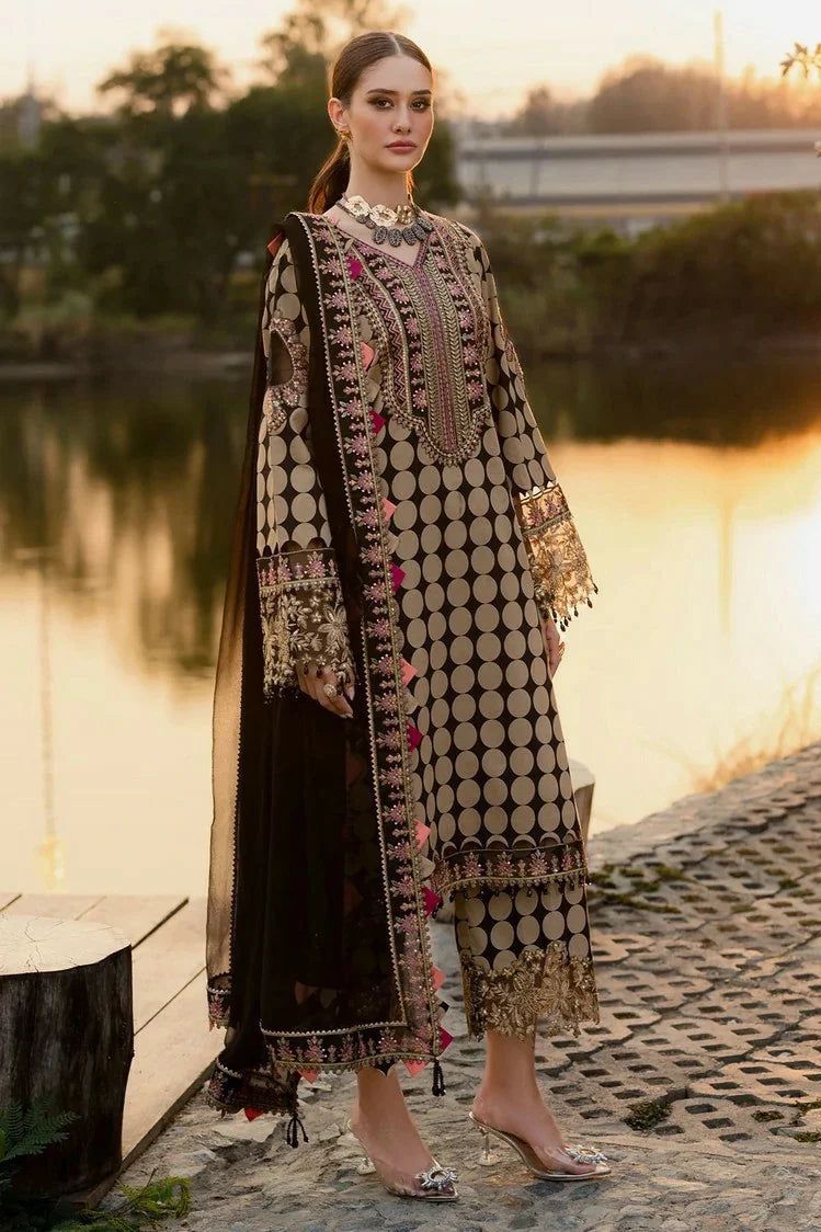 Charizma QARA Festive Digital Print & Embroidered Lawn 3 Piece Dress