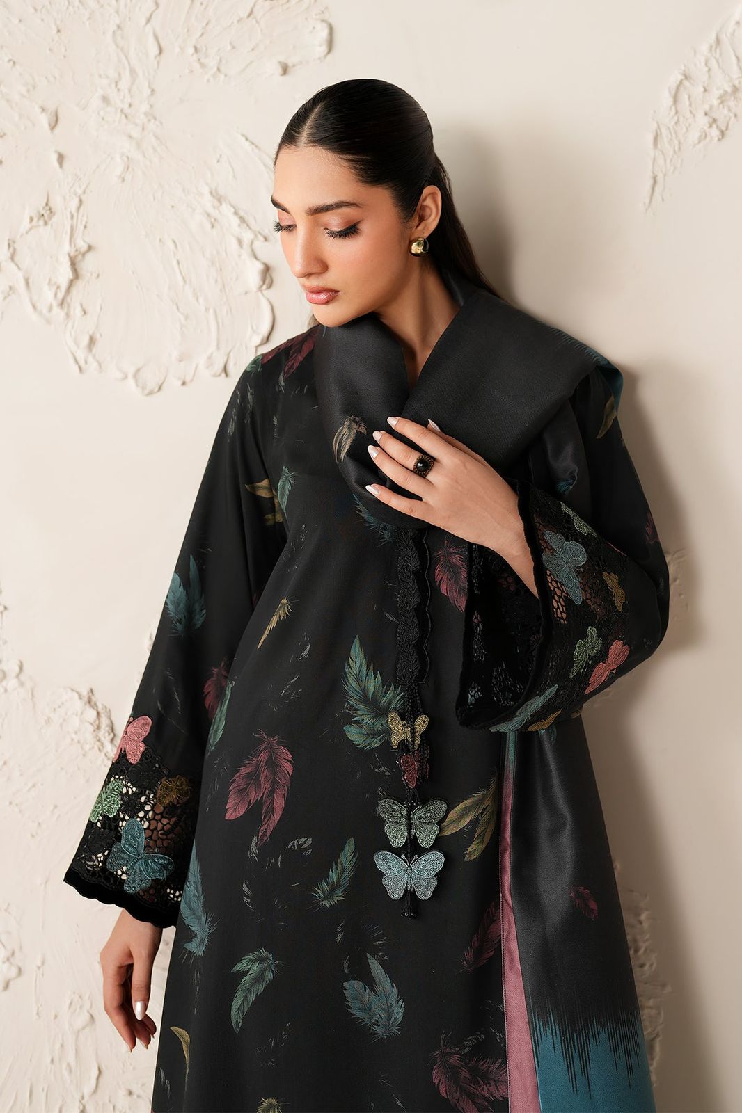 Baroque Black Luxury Printed Lawn Collection Replica