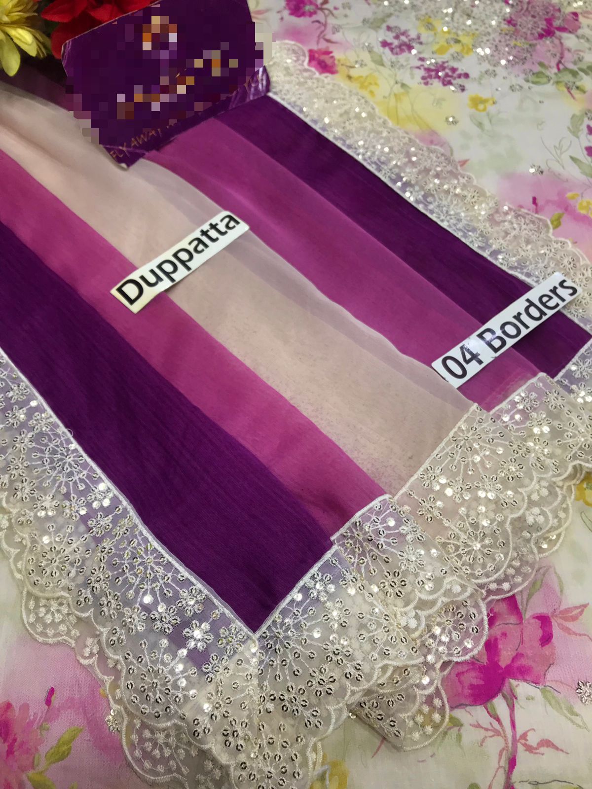 Iznik Lawn Embroidered & Printed 3 Piece Dress