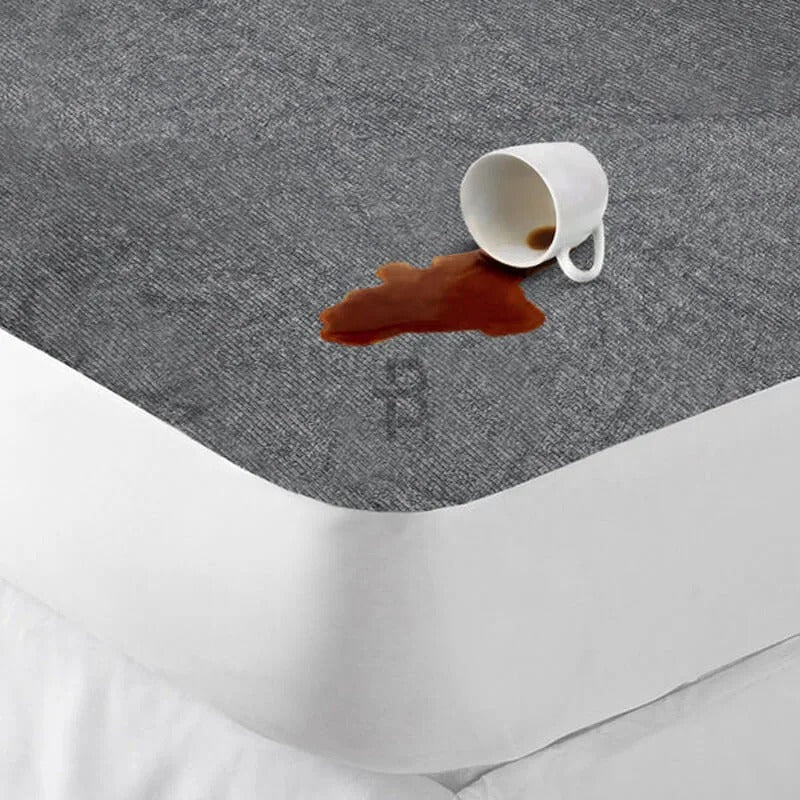 2 Side Waterproof Zipper Mattress Cover - Grey