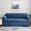 Zebra Velvet Sofa Covers -Blue