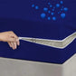 2 Side Waterproof Zipper Mattress Cover - Blue