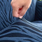 Zebra Velvet Sofa Covers -Blue