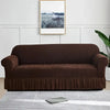 Zebra Velvet Sofa Covers -Brown